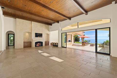 Great room fireplace wall